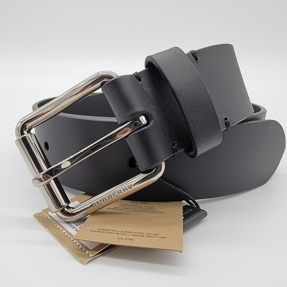 Burberry Leather Black Belt (80)